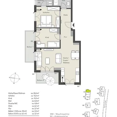 Mountain Pad 公寓 加爾米施-帕滕基興